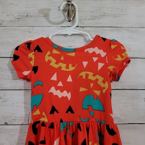 NWT Dot Dot Smile Baby Girl Halloween Jack O Lantern Twirl Dress 12-24 M - Picture 6 of 9